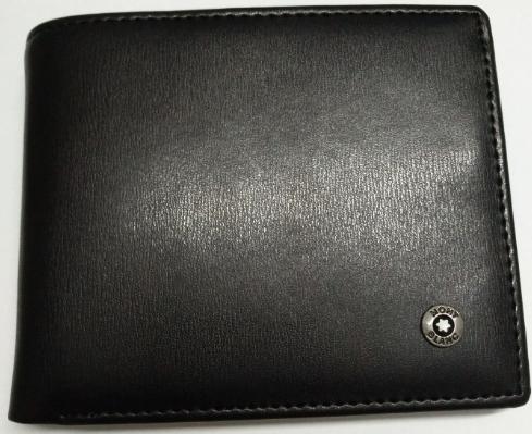 Replica Montblanc Wallet Black Leather / Low Price